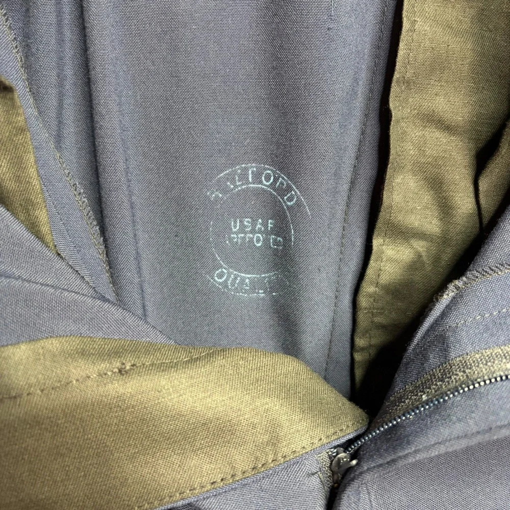 USAF Dress Uniform Trousers Blue Wool Blend Satin Stripe Mens 38x30  Patriot USA - Picture 4 of 12